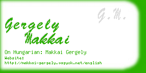 gergely makkai business card